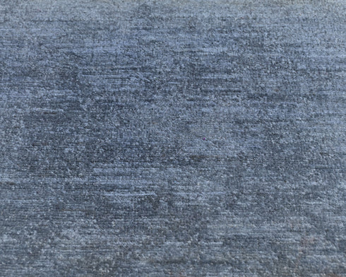 2x3 Ft Gray Chobi Afghan Hand Knotted Over Dye Wool Area Rug