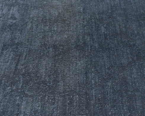 2x3 Ft Gray Chobi Afghan Hand Knotted Over Dye Wool Area Rug