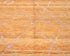 Alfombra marroquí de lana tejida a mano en color naranja de 9 x 12 pulgadas