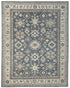 Gray 8x10 Ft Kazak Afghan Hand Knotted Geometric Wool Area Rug