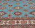 Blue 9x12 Kazak Afghan Hand Knotted Geometric Wool Area Rug