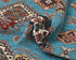 Blue 9x12 Kazak Afghan Hand Knotted Geometric Wool Area Rug
