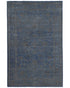 6x9 Chobi Gray Over Dye Afghan Handmade Floral Wool Area Rug