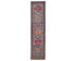 12 Ft Blue Aryana Afghan Hand Knotted Veg Dye Wool Runner Rug