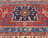 6x12 Blue Red Aryana Afghan Hand Knotted Veg Dye Wool Area Rug