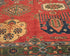 5x7 Red Green Ersari Afghan Hand Knotted Veg Dye Wool Area Rug
