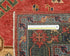 5x7 Red Green Ersari Afghan Hand Knotted Veg Dye Wool Area Rug