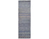 8 Feet Moroccan Blue Hand Woven Wool Runner Rug