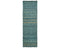 8 Feet Moroccan Green Blue Hand Woven Wool Runner Rug