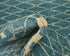8 Feet Moroccan Green Blue Hand Woven Wool Runner Rug