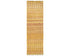 8 Feet Moroccan Golden Hand Woven Wool Runner Rug