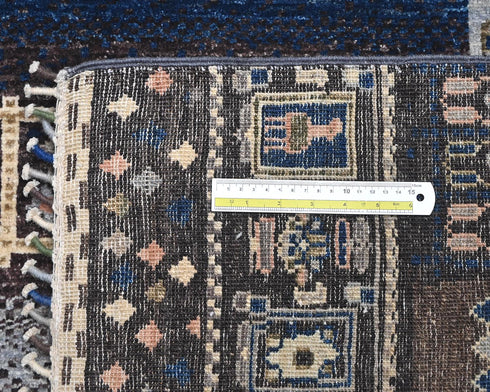 4x6 Multicolor Khurgeen Afghan Hand Knotted Wool Area Rug