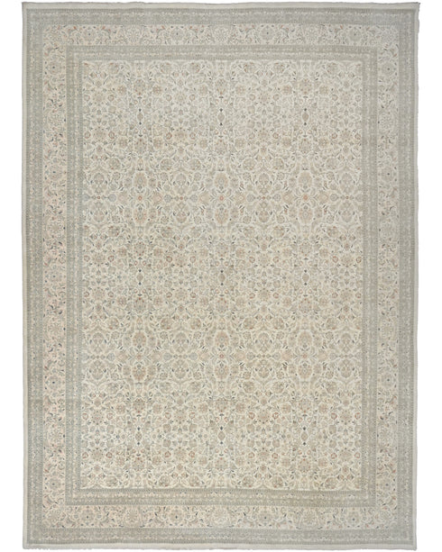 9x12 Beige Oriental Persian Style Hand Knotted Wool Area Rug
