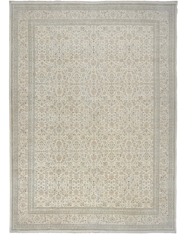 9x12 Beige Oriental Persian Style Hand Knotted Wool Area Rug