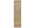 8 Feet Moroccan Brown Hand Woven Wool Runner Rug