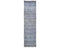 8 Feet Moroccan Blue Gray Hand Woven Wool Runner Rug