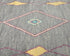 10 Feet Moroccan Gray Hand Woven Wool Runner Rug