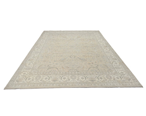 9x12 Oriental Gray Persian Style Hand Knotted Wool Area Rug