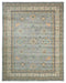 10x13 Gray Kuba Afghan Hand Knotted Wool Area Rug