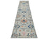 12 Ft Silver Gray Aryana Afghan Hand Knotted Veg Dye Wool Runner Rug