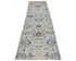 12 Ft Silver Gray Aryana Afghan Hand Knotted Veg Dye Wool Runner Rug