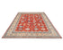 8x10 Rusty Red Aryana Afghan Hand Knotted Veg Dye Wool Area Rug