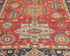 5x7 Red Blue Ersari Afghan Hand Knotted Veg Dye Wool Area Rug