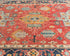 5x7 Red Blue Ersari Afghan Hand Knotted Veg Dye Wool Area Rug