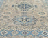 5x7 Ft Kazak Brown Blue Afghan Hand Knotted Geometric Wool Area Rug