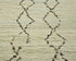 9 Feet Moroccan Beige Hand Woven Wool Runner Rug