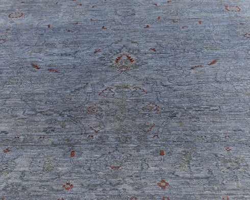 8x10 Gray Chobi Over Dye Afghan Handmade Traditional Wool Area Rug