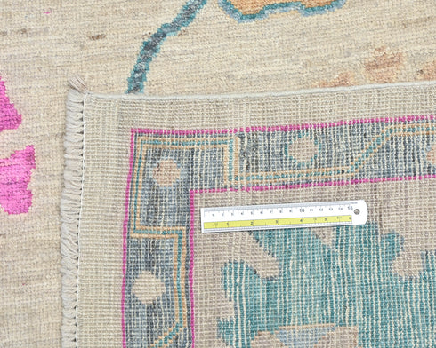 Soft Brown 9x12 Oushak Turkish Hand Knotted Boho Traditional Wool Area Rug