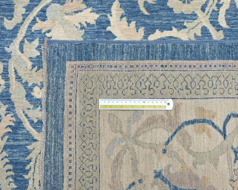 8x10 Chobi Fine Quality Blue Afghan Hand Knotted Wool Area Rug