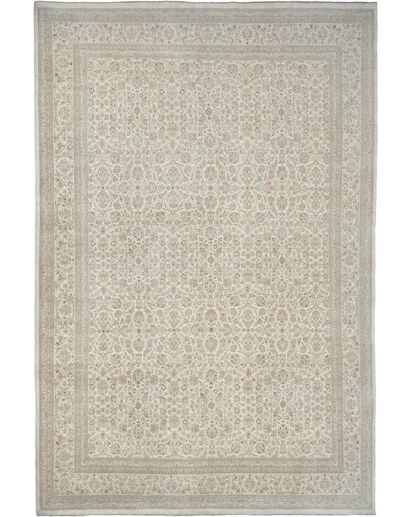 9x12 Oriental Beige Persian Style Hand Knotted Wool Area Rug