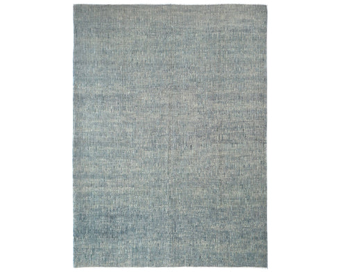 10x12 Moroccan Gray Hand Woven Wool Area Rug