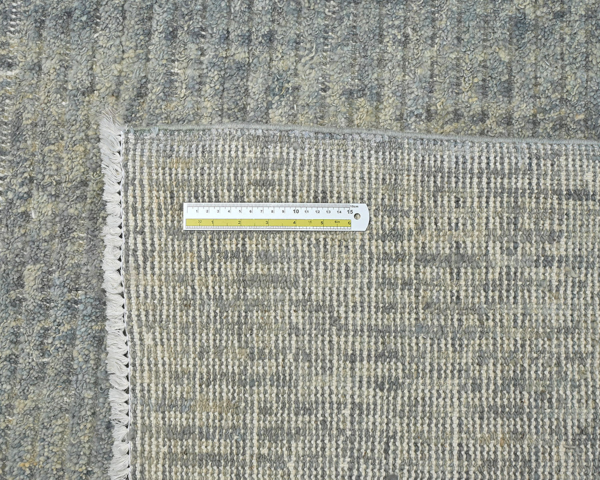 10x12 Moroccan Gray Hand Woven Wool Area Rug