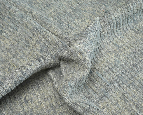 10x12 Moroccan Gray Hand Woven Wool Area Rug