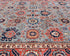 Alfombra afgana Aryana de lana teñida con vegetales, anudada a mano, color óxido gris, 9 x 12