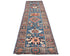 12 Ft Blue Aryana Afghan Hand Knotted Veg Dye Wool Runner Rug