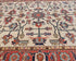 6x9 Beige Aryana Afghan Hand Knotted Veg Dye Wool Area Rug