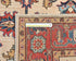 6x9 Beige Aryana Afghan Hand Knotted Veg Dye Wool Area Rug