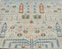 16 Feet Blue Khurgeen Afghan Hand Knotted Wool Runner Rug