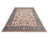 6x9 Gray Aryana Afghan Hand Knotted Veg Dye Wool Area Rug