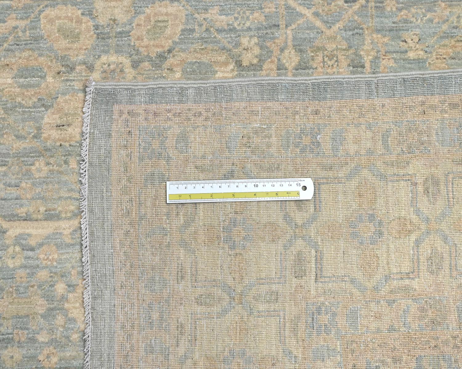 6x8 Chobi Fine Quality Gray Afghan Hand Knotted Wool Area Rug