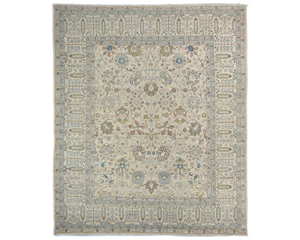 8x10 Beige Chobi Fine Quality Afghan Hand Knotted Wool Area Rug