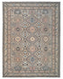 8x11 Ft Brown Gray Kazak Afghan Hand Knotted Geometric Wool Area Rug
