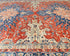 9x12 Rust Blue Aryana Afghan Hand Knotted Veg Dye Wool Area Rug