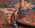 9x12 Rust Blue Aryana Afghan Hand Knotted Veg Dye Wool Area Rug