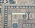 5x7 Kazak Gray Blue Afghan Hand Knotted Geometric Wool Area Rug