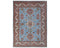 8x10 Blue Kazak Afghan Hand Knotted Geometric Wool Area Rug
